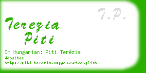 terezia piti business card